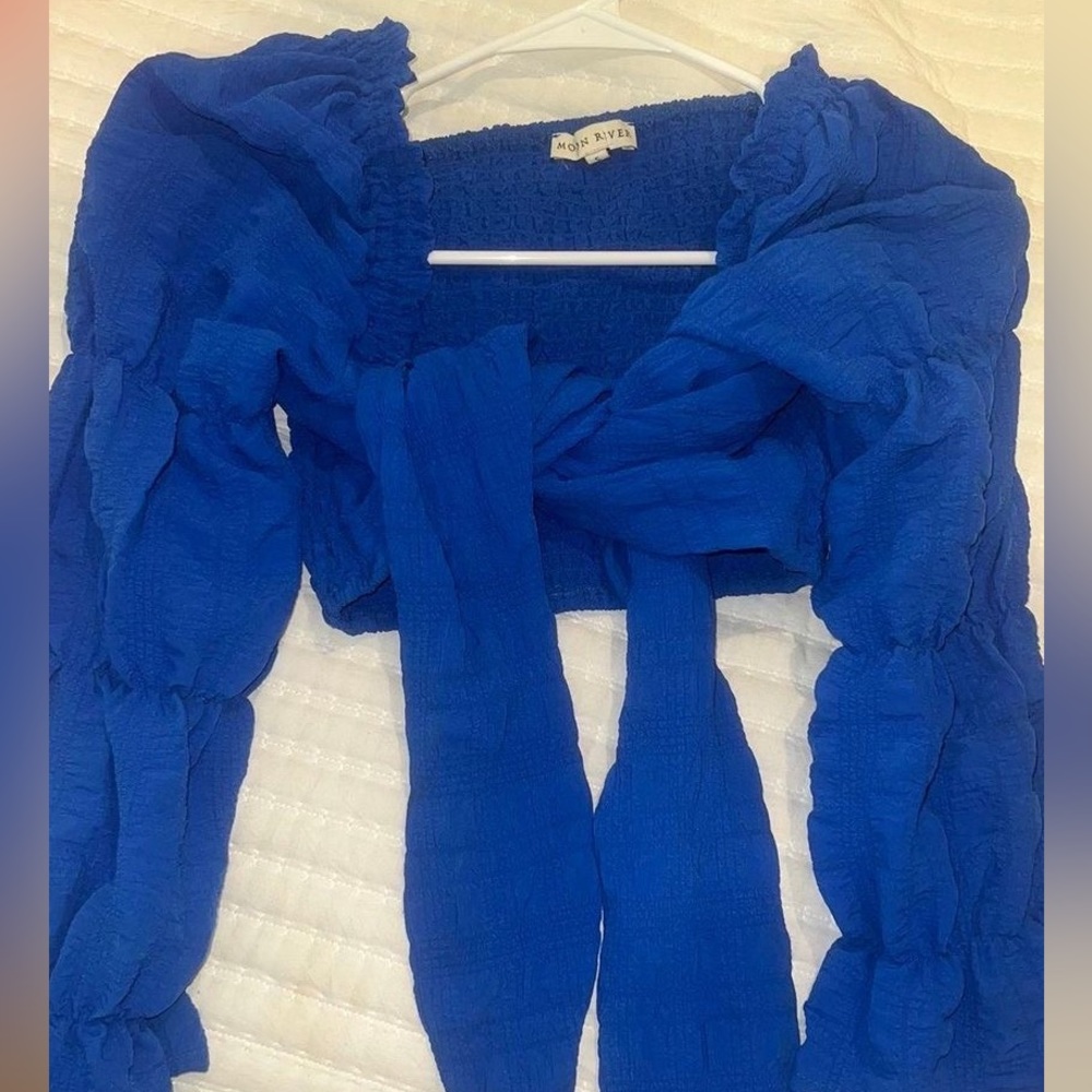 Moon river tie crop top